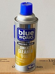 6 new Blue Works #11028 – Industrial Grade Contact Cleaner, 11 oz. Spray Cans