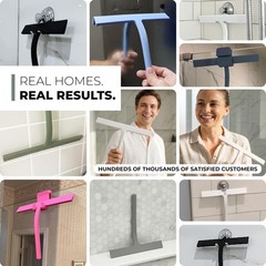 Gütewerk Gtewerk Silicone Shower Squeegee For Glass Doors Mirrors Stainless