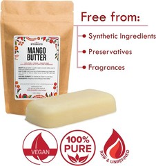 Mango Butter – Natural Skin and Hair Moisturizer – Use with Shea
