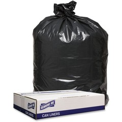 Genuine Joe GJO98211 Trash Can Liners 43×47 1.6 Mil Black 1000/carton