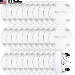 Flea Trap Refill Discs Sticky Fly Glue Board Refills Double White
