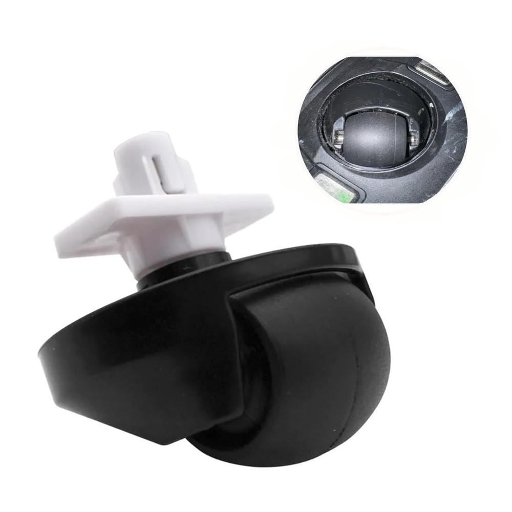 Front Caster Wheel Replacement Compatible with Roborock S4 S6 Black, White
