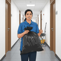 1 Mil Black Trash Can Star Seal Liner LLDPE, 40-45 Gal, 40″ x 46″, 100 Pcs
