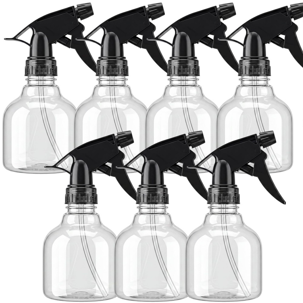 SUPERLELE Spray Bottles 7pcs 8oz Empty Plastic 8oz, Transparent Color
