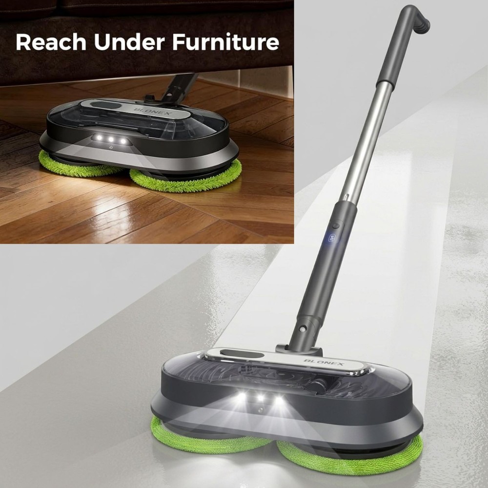 Floor Scrubber Cleaner Machine Commercial Hard Polisher Electric Mop With Spray