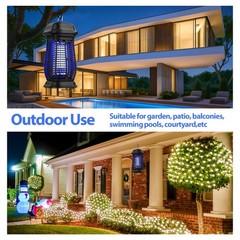 Xgayoo Bug Zapper Electric Mosquito Zapper Outdoor Fly Traps Indoor Outdoor