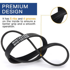 WH01X27538 Washer Drive Belt, Fit for GE, Hotpoint 21-7/16″ long, Black