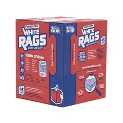 TOOLBOX 200 Sheets Disposable White Cleaning Rags 10×11 Inch