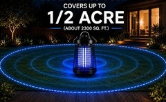 Bug Zapper Outdoor Indoor, 18W Electric Mosquito Zapper 4200V, UV Light Fly