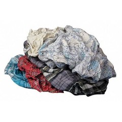 Zoro Select G350050pc Recycled Cotton Cloth Rag 50 Lb. 18″ X 18″, Assorted