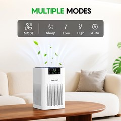FRESKO Small Air Purifier for Home, HEPA Air Purifiers for Pet Hair, Odors, Q…