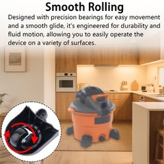 12388 & 12293 Caster Wheel Kit Accessories for Ridgid 6 & 16 Gallon black