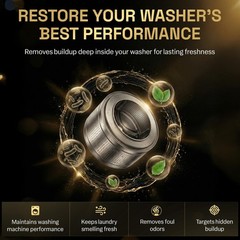 Washing Machine Cleaner Tablets | 24 Pack | Ultra Deep 1 Count (Pack of 24)