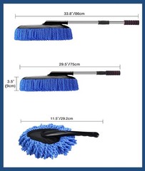 Car Duster Kit, 2 Pack Car Dust Brush Set with Micr Size: 2 PackColor: 2p-blue