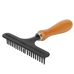 Premium Wooden Handle Pet Grooming Rake For Cats And Dogs Premium