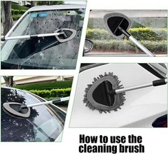 Car Windshield Cleaning Tool, Vehicle Window Cleaner with 3 R Size: Triangular
