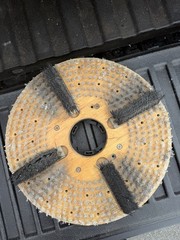 17” Inch Malish Tru-fit NP-9200 rotary Machine floor scrubbing brush