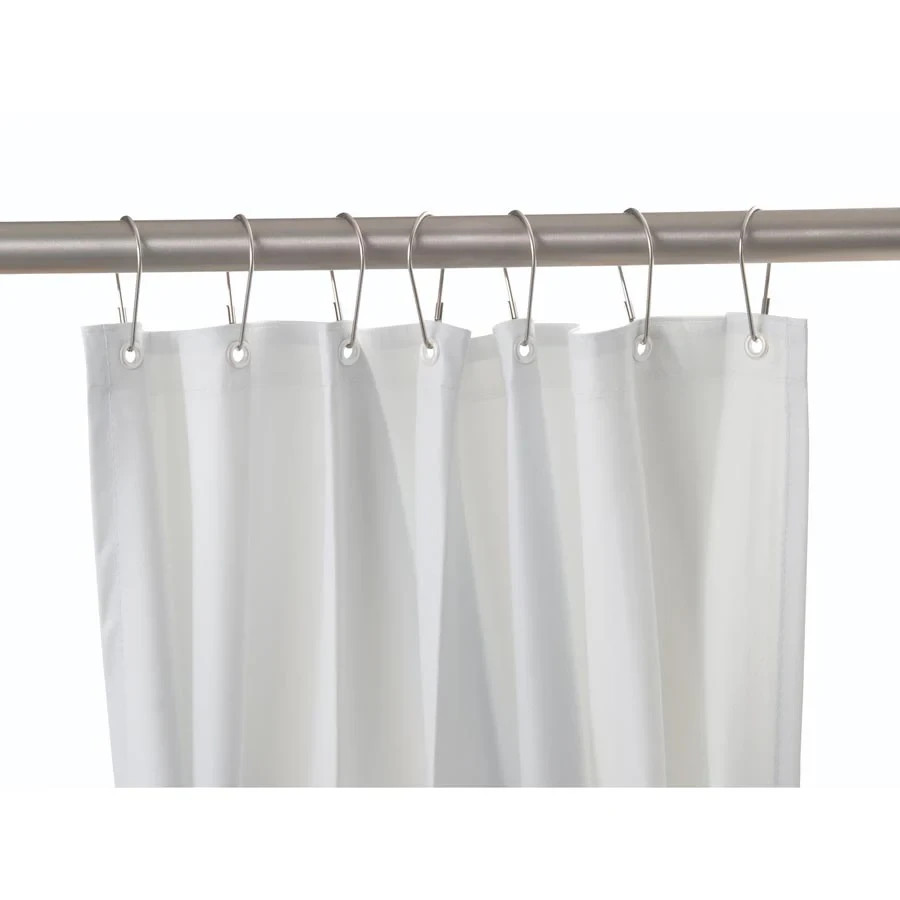 Bobrick B-204-3 White Vinyl Shower Curtain
