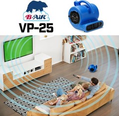 VP-25 1/4 HP 900 CFM for Water Damage Restoration Equipment Carpet dryer…