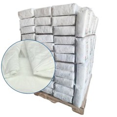 Recycled White Sheeting Cotton Cleaning Rags – 600 lbs. Pallet 60 x 10 lbs. Bags