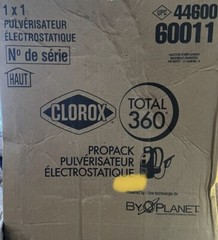 Clorox Total 360 Propack / Backpack Electrostatic Sprayer 60011