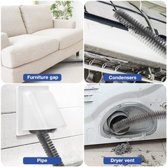 Solustre Cleaning Coil Brush Auger Brush Electric Appliance Dust Brush Radiator