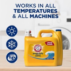ARM & HAMMER Liquid Laundry Detergent, Powerfully 205 Fl Oz (Pack of 1)