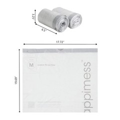 Happimess Hpm3000M-White 200-Count 4 Gallon Drawstring Unscented Trash Can