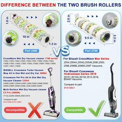 Lemige 3 Pack Multi-Surface Pet Brush Rolls 2788 and 3 Vacuum 3+3