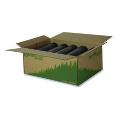 Earthsense Can Liners, 45 gal, 40″ x 46″, Black, 10 Bags/Roll, 10 Rolls/Carton