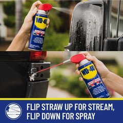 Classic WD-40 Formula, Multi-Use Product with Smart Straw Sprays 2 Ways – 2 Pack