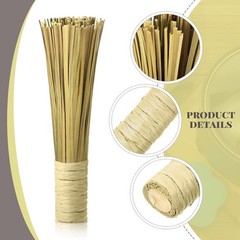 4 Pcs 12 Inches Bamboo Wok Brush Bamboo Kitchen Cleaning Brush Pot Scraper