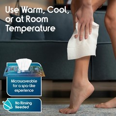 Body Wipes for adults bathing rinse free | Adult Wash 80 Count (Pack of 1)