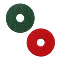 Cleaning Orbiter Pad 12inch Green Red Grit 150 for Floor Scrubber Orbiter Mac…