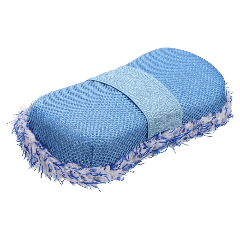 Microfiber Car Wash Sponge 8.7″x4.5″ Non-Scratch Foam Applicator Pads Blue