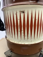 Vintage Original Shop-Vac Wet Dry Model 5 Gal USA Brown Metal Can Model 222 MCM