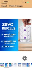 Zevo Trap Lock Refills Full Size Twin Pack 4 Refills