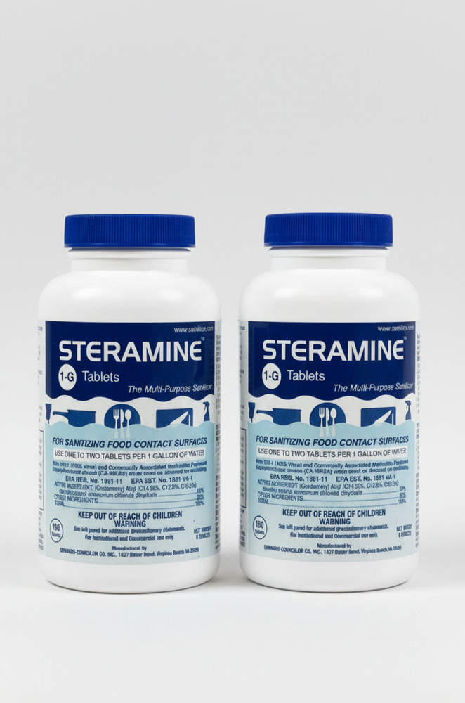 Steramine 1-G Tablets Multi-Purpose Sanitizer 150 Tablets Set of 2