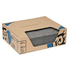 Pig Mat171 Sorbent Pad, 8 Gal, 15 In X 20 In, Universal, Gray, Polypropylene