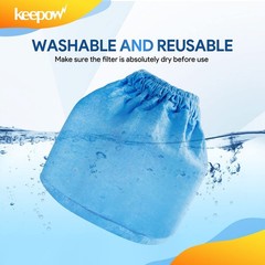 KEEPOW VRC2 Cloth Filter Compatible with Vacmaster 1.5 to 3.2 Gallon 2 Pack