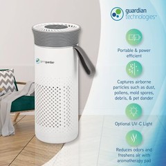 GermGuardian Portable Allergen Air Purifier for Small Spaces with USB Cable, …