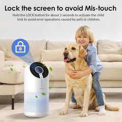MOOKA Air Purifiers for Home Large Room up to 1095ft², H13 HEPA Filter Air
