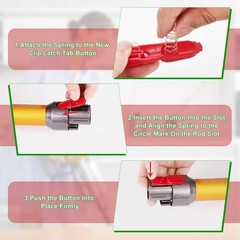 2x Vacuum Head Button Replacement for Dyson V7 V8 V10 V11 V15 Switch Latch Clip