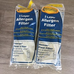 Replacement Part For Hoover Allergen Final Filter Envirocare 40110004 -4 Filters