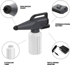 Auto Detailing Fogger Gun 20V Cordless 1.8L Car Interior Sanitizing Tool