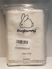 Augbunny Canvas Travel Bag Set Laundry Storage 100 % Cotton 2-Pack