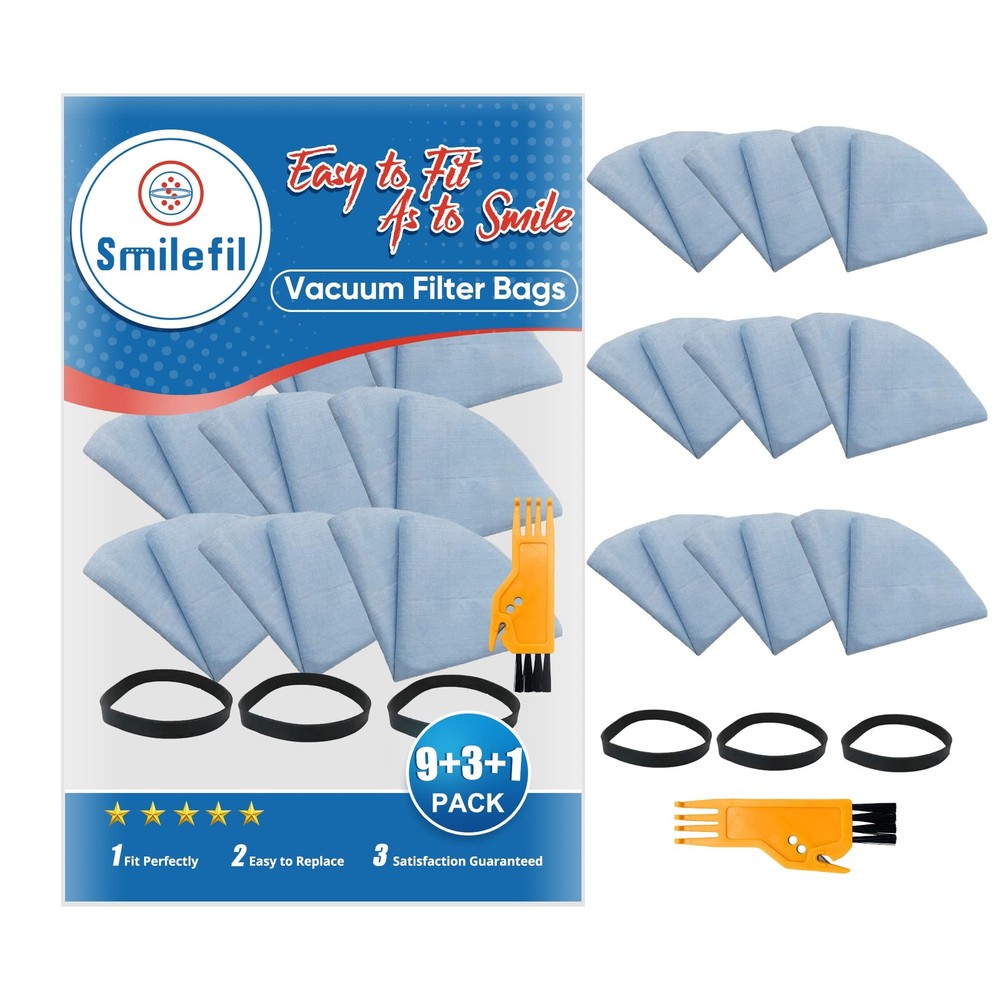 Smilefil 9 Pack 90137 VF2002 Multi-Fit Reusable Dry Vac Disc Filters Blue