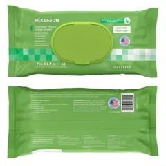 McKesson Flushable* Personal Wipe 6-9/10 X 7 Inch FLF48 1 Pack 48 Wipes