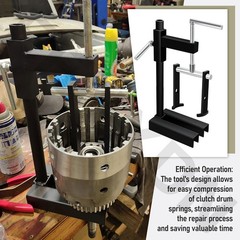 T-0158 Clutch Drum Spring Compressor Transmission Tool Heavy Duty Steel, Fit for