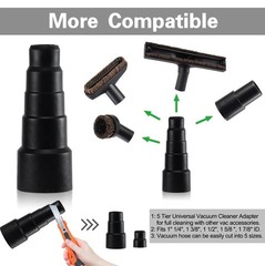 10-PCS Vacuum Attachment Kit for 1.25” (32mm) Hose – 10-Piece, BALCK
